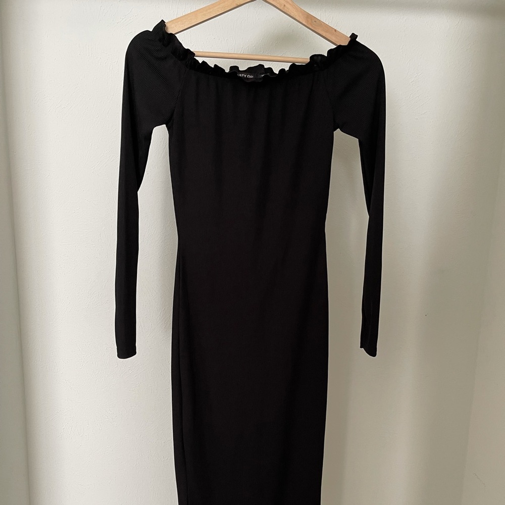 Nasty gal black maxi dress